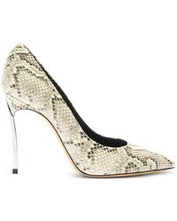 Casadei - Blade Python-Print Pumps - Lyst