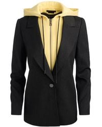 Alice + Olivia - Blazer Jordan À Bande Latérale Et Capuche Détachable - Lyst