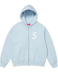Supreme - S Logo Zip-Up Hoodie - Lyst