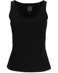 ARMANI EXCHANGE - Scoop-Neck Top - Lyst