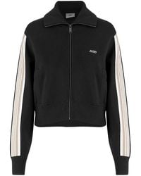 Autry - Striped-Sleeve Logo-Embroidered Jacket - Lyst