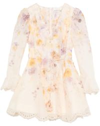 Zimmermann - レーストリム ミニドレス - Lyst