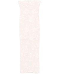 ROTATE BIRGER CHRISTENSEN - Flower Mesh Tube Dress - Lyst