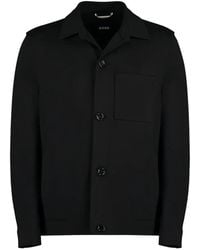 BOSS - Hemdjacke Mit Geknöpfter Tasche - Lyst