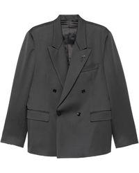 Lardini - Double-Breasted Peak-Lapel Blazer - Lyst