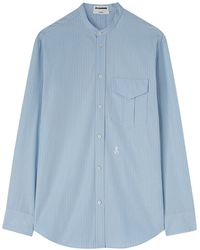 Jil Sander - Wednesday Striped Cotton Shirt - Lyst