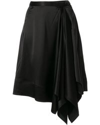 Calvin Klein Gonna asimmetrica - Nero