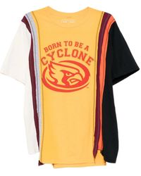 Needles - T-Shirt À Slogan Imprimé - Lyst