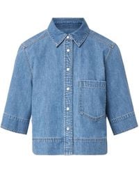Veronica Beard - ショートスリーブ デニムシャツ - Lyst