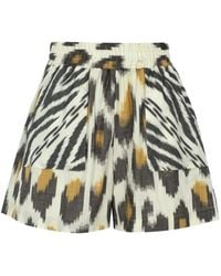 Punicana - Leopard-Print Shorts - Lyst