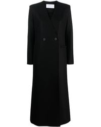 Harris Wharf London - Double-Breasted Wool Coat - Lyst