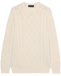 Brooks Brothers - Fisherman-Patterned Crew-Neck Sweater - Lyst