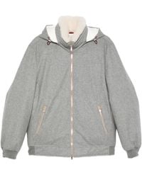 Brunello Cucinelli - Zip Hooded Jacket - Lyst