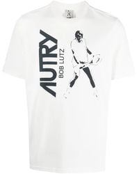 Autry - Logo-Print Cotton T-Shirt - Lyst