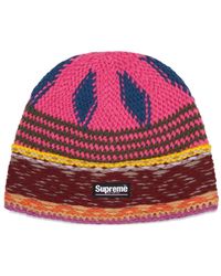 Supreme - Logo-Patch Beanies Hat - Lyst