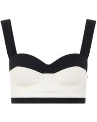 Moschino - Top Estilo Corsé Con Ribete En Contraste - Lyst