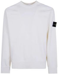Stone Island - Logo-Patch Raglan-Sleeve Sweatshirt - Lyst