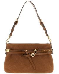 Pinko - Suede Shoulder Bag - Lyst