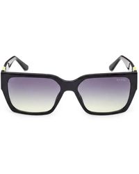 Guess - Logo-Plaque Square-Frame Sunglasses - Lyst