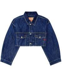 DIESEL - Chaqueta Vaquera Corta Oversize - Lyst