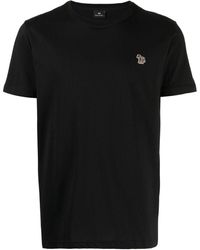PS by Paul Smith - Zebra-patch Crew-neck T-shirt - Lyst