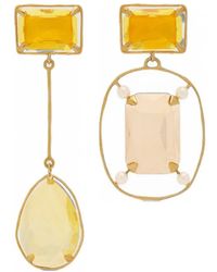 Givenchy - Drop Asymmetric Earrings - Lyst