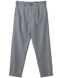 White Sand - Luke Pleated Tapered Trousers - Lyst