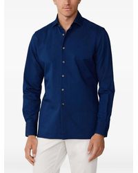 Hackett - Kent Cutaway-Collar French-Placket Shirt - Lyst