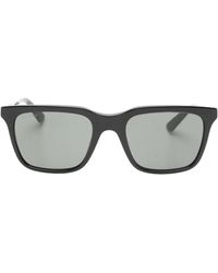 Gucci - Lunettes De Soleil Rectangulaire À Logo Gravé - Lyst