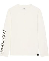 Courreges - Logo-Print Long-Sleeve T-Shirt - Lyst