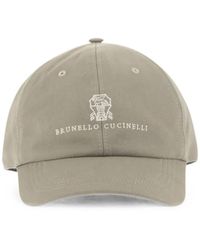 Brunello Cucinelli - Baseballkappe Mit Logo-Stickerei - Lyst