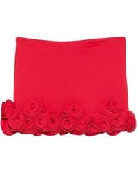 LaRevêche - Floral-Appliqué Skirt - Lyst