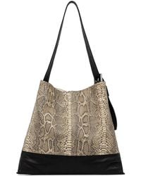 AllSaints - Asha Snakeskin Buckle Shoulder Bag - Lyst