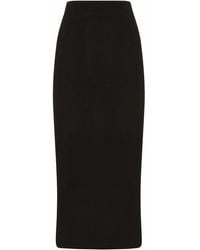 Dolce & Gabbana - Virgin Wool Pencil Skirt - Lyst