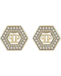 Philipp Plein - Legacy Crystal-Embelished Earrings - Lyst