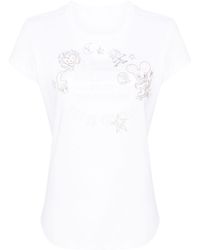 Zadig & Voltaire - Walk Blason Embroidered T-shirt - Lyst