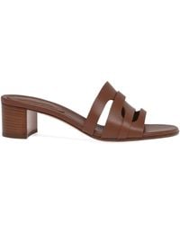 Gianvito Rossi - 45Mm Cut-Out Heeled Sandals - Lyst