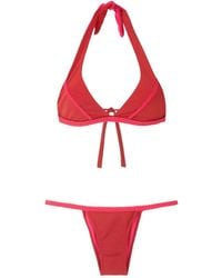 Amir Slama - Braided-Trim Bikini Set - Lyst