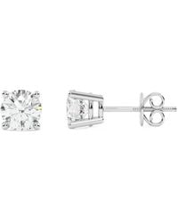 Diamond Essentials - Orecchini A Bottone Con Solitario - Lyst