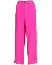 Bode - Shadow Jasmine Silk Pyjama Trousers - Lyst