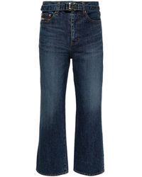 Sacai - Cropped Bootcut Jeans - Lyst