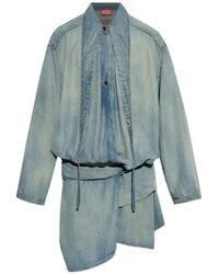 DIESEL - Draped Asymmetric Dress - Lyst