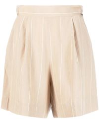 Liu Jo - Pantalones cortos de vestir con placa del logo - Lyst