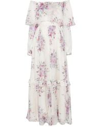 Raquel Diniz - Marisol Floral-Print Ruffled Maxi Dress - Lyst