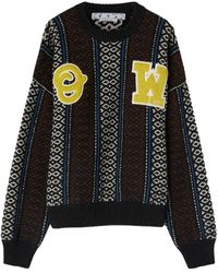 Off-White c/o Virgil Abloh - Wool Crewneck Jumper - Lyst