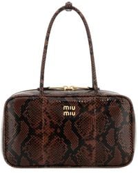Miu Miu - Medium Beau Ayers Printed Leather Shoulder Bag - Lyst