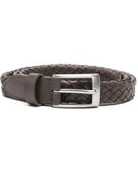 Canali - Braided Leather Belt - Lyst