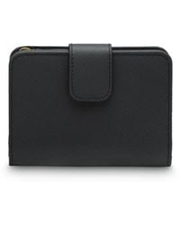 Prada - Saffiano Leather Small Wallet Logo - Lyst