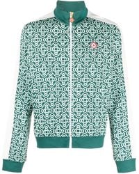 CASABLANCA - Monogram-Jacquard Track Jacket - Lyst