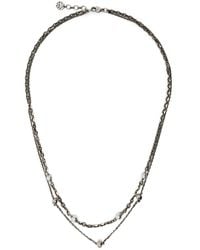 Alexander McQueen - Skull-charm Chain-link Necklace - Lyst